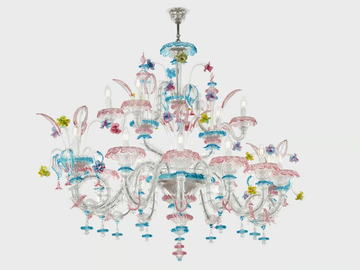 BARCHETTA ORIGINAL EDITION - Murano glass chandelier by Sogni Di Cristallo - view 3